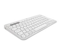 Logitech Pebble Keys 2 K380s - Clavier - sans fil - Bluetooth LE - QWERTY - Nordique (Danois/Finnois/Norvégien/Suédois) - blanc ton sur ton