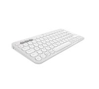 Logitech Pebble Keys 2 K380s clavier sans fil Bluetooth multidispositif, raccourcis personnalisables, fin et portable, Easy-Switch pour Windows, macOS, iPadOS, Android, ChromeOS, FR AZERTY, Blanc