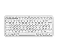 Logitech Clavier Pebble Keys 2 K380s - Sans fil Bluetooth LE - QWERTY Italien - Blanc ton sur ton