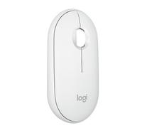 Logitech Pebble Mouse 2 M350s Souris Bluetooth sans fil, portable, légère, facile à changer pour Windows, MacOS, Android, Chrome OS - Blanc (renouvelé)