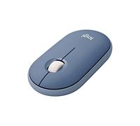 Logitech Pebble, souris sans fil avec Bluetooth | Souris d'ordinateur 2,4 GHz, silencieuse, ultra-fine, pour portable, notebook, iPad, PC et Mac - Myrtille