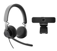 Logitech Personal Collaboration Pack avec Webcam Vidéo C925e FullHD 1080p + Casque Filaire MSFT Tea
