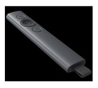 Logitech Spotlight télécommande Bluetooth/RF Gris, Présentateur