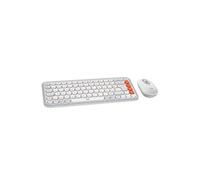 Logitech Ensemble clavier souris Pop Icon Combo sans fil Bluetooth AZERTY Blanc