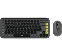 Logitech POP ICON COMBO Bluetooth Kit souris + clavier Easy Switch 3 appareils, touches multimédia, fonction Multipair allemand, QWERTZ graphite
