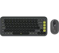 POP Icon Combo - Ensemble clavier et souris - sans fil - Bluetooth LE - QWERTY - International US - graphite, vert