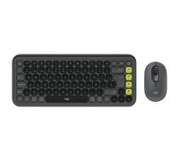 Logitech POP Icon Combo - Ensemble clavier et souris - sans fil - Bluetooth LE - QWERTY - Espagnol - graphite, vert