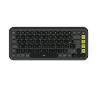 Logitech POP ICON KEYS, Mini, Sans fil, Bluetooth, Commutateur de touche « ciseaux », AZERTY, Graphite, Vert 920-013062