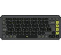 Logitech POP ICON KEYS - Mini - Sans fil - Bluetooth - Interrupteur à ciseaux - QWERTY - Graphite - Vert
