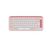 Logitech POP Icon Keys Rose/Blanc - Clavier Bluetooth QWERTY US Intl, mini, touches ciseaux, portée 10m, piles AAA, Windows/macOS/Linux/Android/iOS/ChromeOS