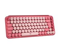 Clavier - Sans fil - Logitech - Pop Keys - Mécanique - Touche Emoji - Rose