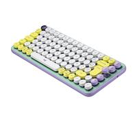 Logitech Pop Keys Clavier Mécanique sans Fil avec Touches Emoji Personnalisables, Design Compact Durable, Bluetooth ou Connectivité USB, Multidispositif, Compatible OS, Français AZERTY - Daydream