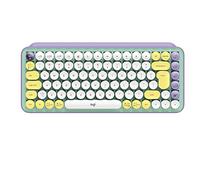 Logitech Pop Keys Clavier Mécanique sans Fil avec Touches Emoji Personnalisables, Clavier Anglais QWERTY - Daydream