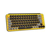LOGITECH POP Keys Jaune Clavier Sans Fil Mécanique - Touches Emoji - Bluetooth