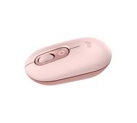 Logitech POP Mouse, souris Bluetooth sans fil compacte et portable | Boutons programmables, clics discrets, Easy-Switch entre 3 dispositifs, ordinateur portable, tablette, PC - Rose