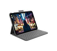 Logitech pour iPad (10e génération) Étui Clavier| Slim Folio avec Clavier sans Fil intégré (Graphite) - Pan Nordic Layout