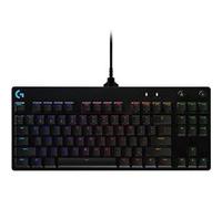 Logitech PRO - Clavier - backlit - USB - QWERTY - Espagnol - commutateur : GX Blue Clicky - noir Noir G