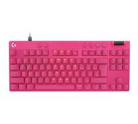 Logitech PRO X RAPID - Clavier - TKL - backlit - USB - QWERTY - International US - commutateur : Linear - rose G