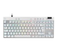 Logitech PRO X RAPID - Clavier - TKL - backlit - USB - QWERTY - Nordique (Danois/Finnois/Norvégien/Suédois) - commutateur : Linear - blanc Blanc G