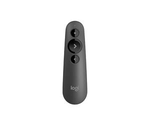 Logitech R500s de classe 1 Bluetooth et USB Télécommande de présentation | Laser/ Télécommande de présentation - Compatibilité universelle, portée de 20 m, personnalisable - Gris foncé