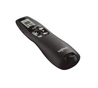 Logitech R700 Télécommande de Présentation, 2,4 GHz avec Nano-Récepteur USB, Pointeur Laser Rouge, Commandes de Diaporama, Portée de 30M, Ecran LCD, 6 Boutons, Compatible avec PC - Noir