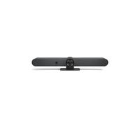 Logitech Rally Bar Graphite - Barre Vidéo 4K Ultra HD, Zoom Optique 5x/Numérique 3x, Audio Beamforming, Réseau Ethernet/WiFi, Ports HDMI/USB, FreeDOS
