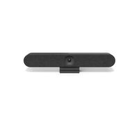 Logitech Rally Bar Huddle - Barre de visioconférence 4K Ultra HD, zoom 4x, 6 micros, portée 7m, WiFi, Bluetooth, LAN, HDMI, USB, haut-parleur 8W, graphite