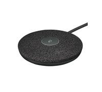Logitech Rally Mic Pod Graphite 989-000430 : Microphone de table omnidirectionnel, 90-16000Hz, portée 4.5m, réduction de bruit, annulation d'écho, câble 2.95m