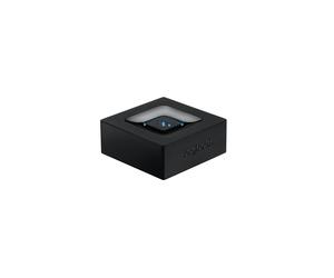 Logitech Récepteur Audio Bluetooth 3.0 A2DP, portée 15m, sortie 3.5mm/RCA, alimentation secteur, 50.8x57.1x22.3mm, noir, réf. 980-000912