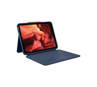 Logitech Rugged Combo 4 Touch AZERTY Français Smart Connector Bleu - Clavier avec Trackpad pour iPad, angles 20-60°, dimensions 256x195x20mm, 600g