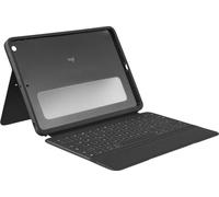 Logitech Rugged Folio - Clavier et étui - Apple Smart connector - AZERTY - français - pour Apple iPad 10.2-inch (7e génération)