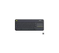 Logitech Wireless Touch Keyboard K400 Plus clavier RF sans fil AZERTY Français Noir