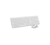 Logitech Ensemble clavier et souris MK950 Signature Slim – Sans fil AZERTY FR, Bluetooth 5.1, Blanc