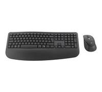 Logitech Signature Comfort Plus Combo MK880 - Ensemble clavier et souris - full size - avec Indicateur de niveau de batterie à LED - sans fil - Bluetooth 5.2 - QWERTY - Danois/Norvégien/Suédois/Finlan