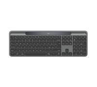 Logitech Signature Slim Solar+, Clavier sans Fil alimenté par la lumière Solaire et Artificielle, Batterie Durable Jusqu’à 10 Ans, Touches Personnalisables, Bluetooth - Graphite - QWERTY