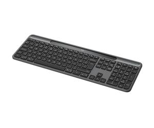 Logitech Signature Fin Solar+ Wireless Keyboard - US INT'L QWERTY