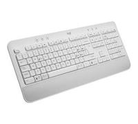 Logitech Signature K650,Clavier sans fil Ergonomique Entier avec Repose-Poignets, QWERTY Italien - Blanc