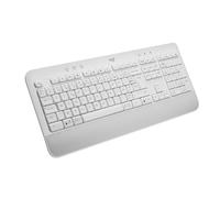 Logitech Signature K650, Clavier sans fil Ergonomique Entier avec Repose-Poignets, BLE Bluetooth, USB Logi Bolt, Touches Silencieuses Pavé Numérique, Compatible PC/Windows/Mac, AZERTY Français - Blanc