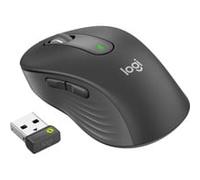 Signature M650 pour les entreprises - Souris - optique - 5 boutons - sans fil - 2.4 GHz, Bluetooth - récepteur USB Logitech Logi Bolt - graphite