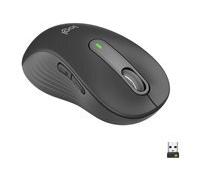 Logitech Signature M650 L LEFT - souris - grande taille - Bluetooth, 2.4 GHz - graphite