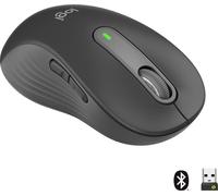 Logitech Signature M650 L Left Souris sans Fil, pour Mains Larges, Clics Silencieux, Boutons de Côtés Programmables, Bluetooth, Multi Appareils Compatible - Gris