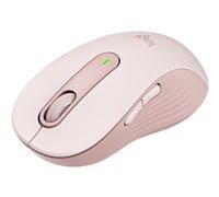 Logitech Signature M650 L - souris - grande taille - Bluetooth, 2.4 GHz - rose