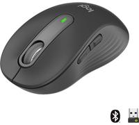 Logitech Signature M650 Souris radio, Bluetooth droitiers Taille: M optique graphite 5 Boutons 4000 dpi