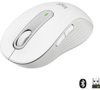 Logitech Signature M650 Souris radio, Bluetooth Taille: M optique blanc 5 Boutons 4000 dpi