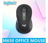 Logitech Signature M650 souris sans fil Bluetooth lumière son ordinateur portable d'affaires tablette Bluetooth lumière silencieuse double Mode maison Offi M650-white