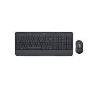 Logitech Signature MK650 for Business - Ensemble clavier AZERTY Belge et souris Bluetooth Graphite, portée 10m, 4000 DPI, Logi Bolt USB, Windows/macOS/Linux/ChromeOS