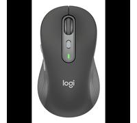 Logitech Signature Plus M750L Graphite : Souris sans fil RF + Bluetooth, 4000 DPI, 6 boutons, Roue, Optique, Compatible Windows/macOS/Linux/Android/iPadOS/ChromeOS
