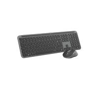 Logitech Signature Slim Combo MK950 - Clavier AZERTY sans Fil Bluetooth/RF, Souris Optique, Graphite, 108 Touches, Ciseaux, Autonomie Longue Durée