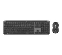 Logitech Signature Slim Combo MK950 for Business - Ensemble clavier et souris - sans fil - Bluetooth 5.1 LE - QWERTY - Nordique - graphite G