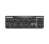 Logitech Signature Slim Solar+, Clavier sans Fil alimenté par la lumière Solaire et Artificielle, Batterie Durable Jusqu’à 10 Ans, Touches Personnalisables, Bluetooth - Graphite - QWERTY